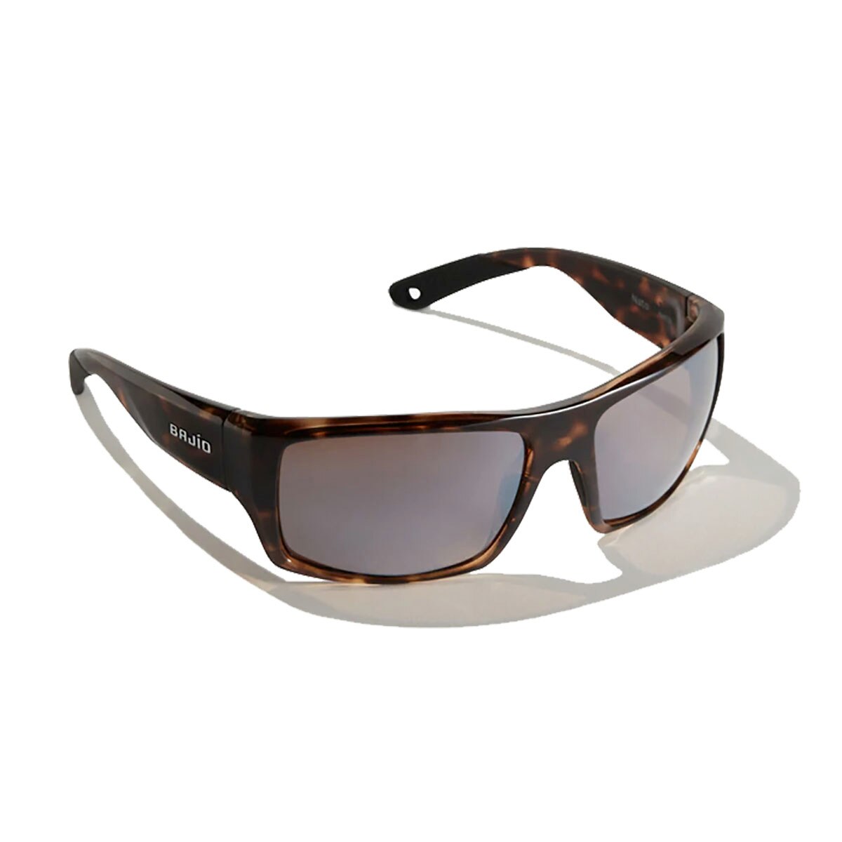 Bajio Nato Sunglasses Polarized in Dark Tortoise Gloss with Silver Glass